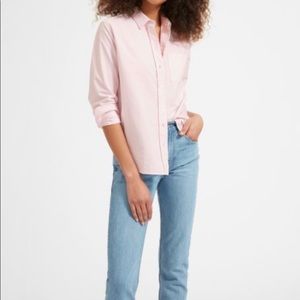 Everlane Japanese Oxford Shirt in Pink, Sz 2